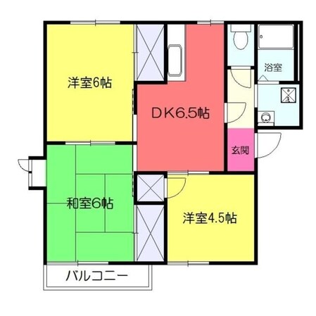 グリーンヒル高田Ａの物件間取画像